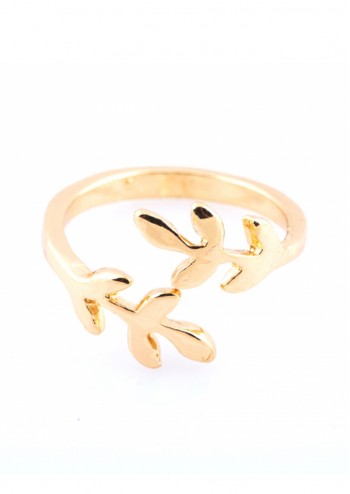 Gold Laurel Ring