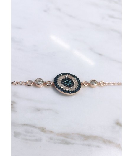 Blue Circle Bracelet