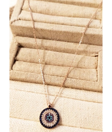 Blue Circle Neckless