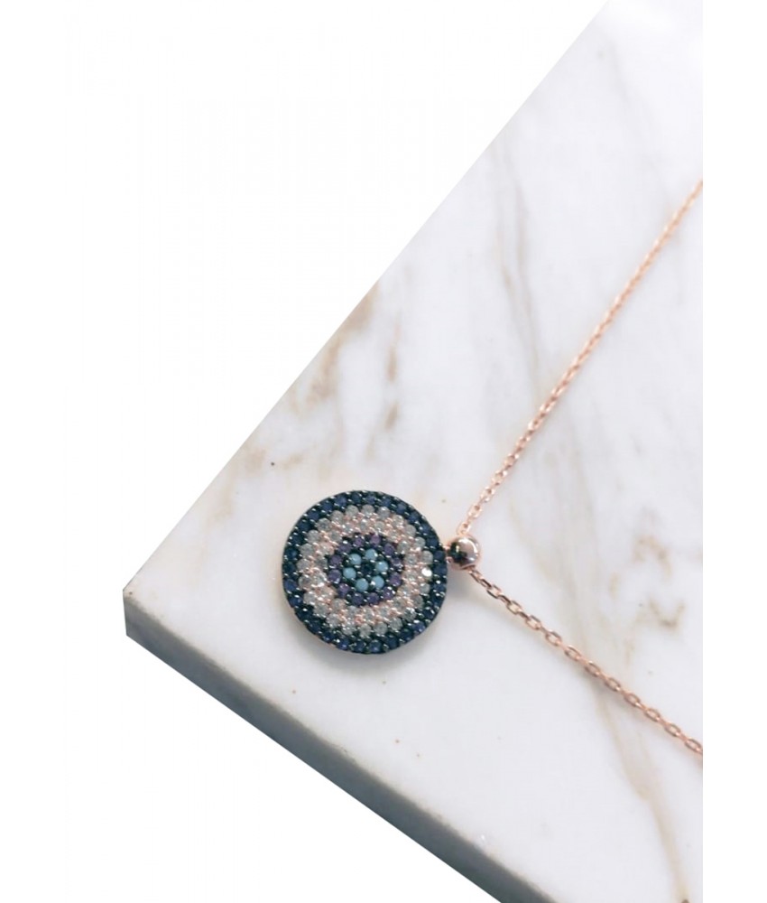Blue Circle Neckless