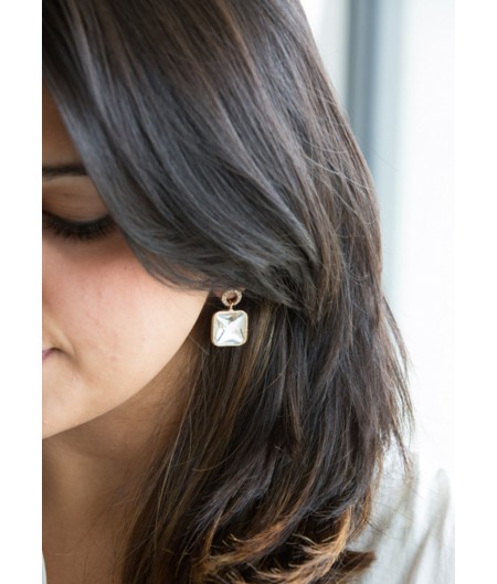 Crystal Loop Earring