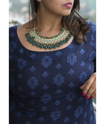 Deep Green Tribal Bib
