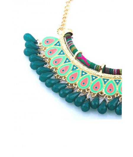 Deep Green Tribal Bib