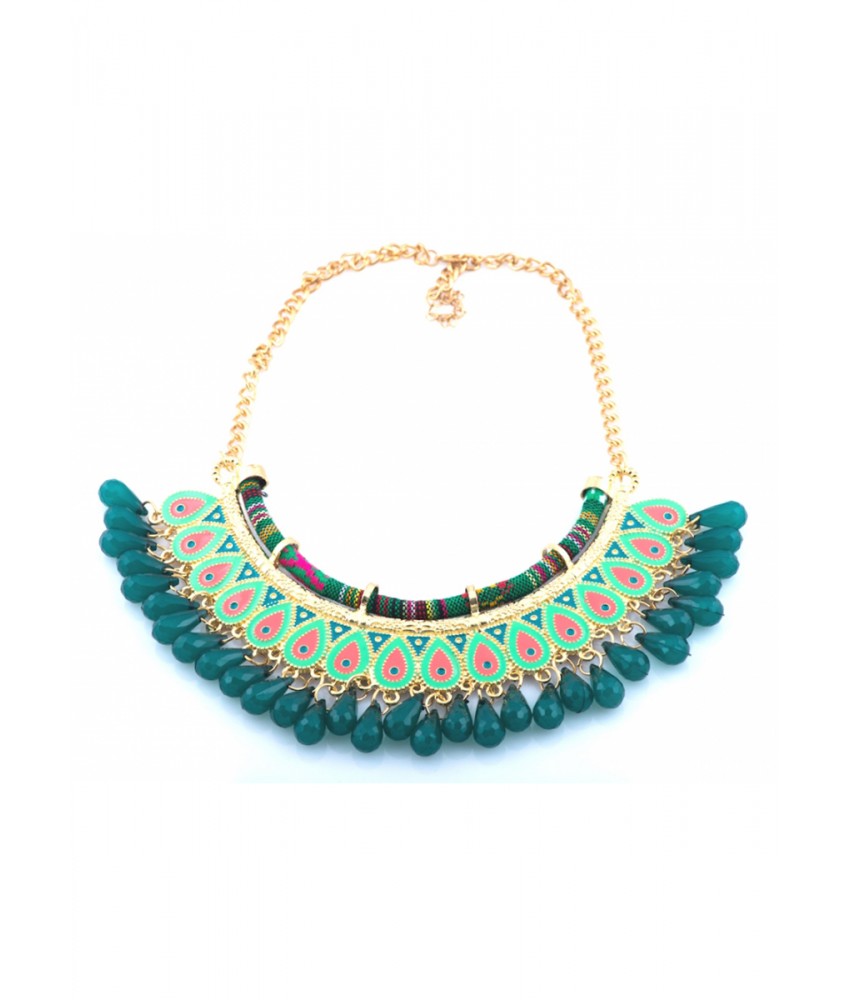Deep Green Tribal Bib