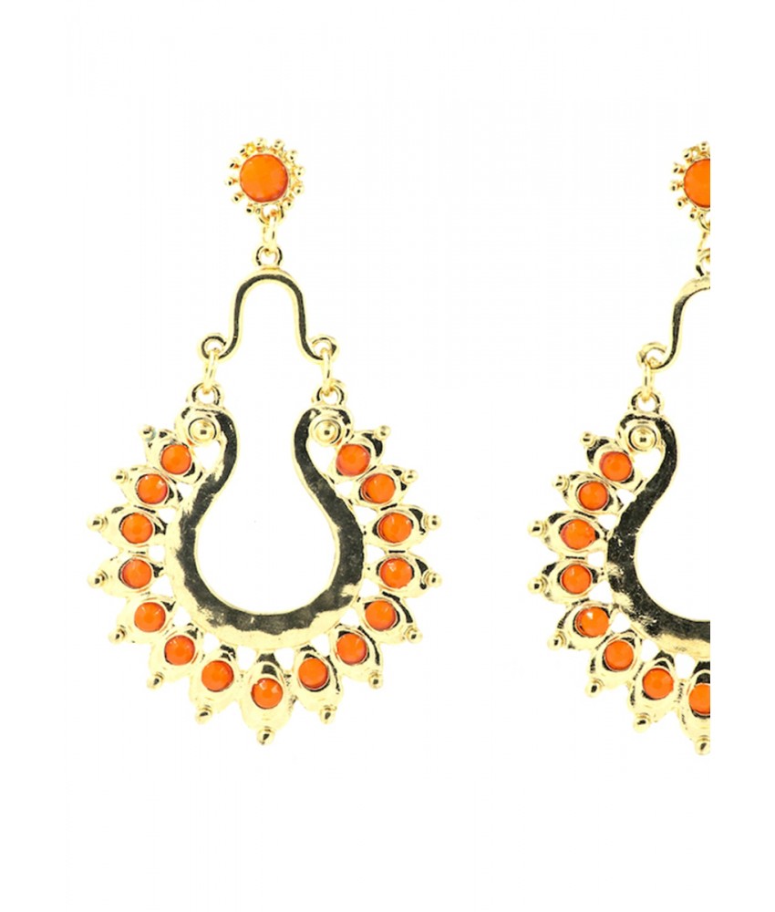 Ethnic Orange Hoops