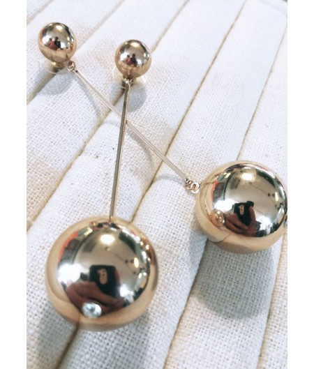 Gold Balls Earring