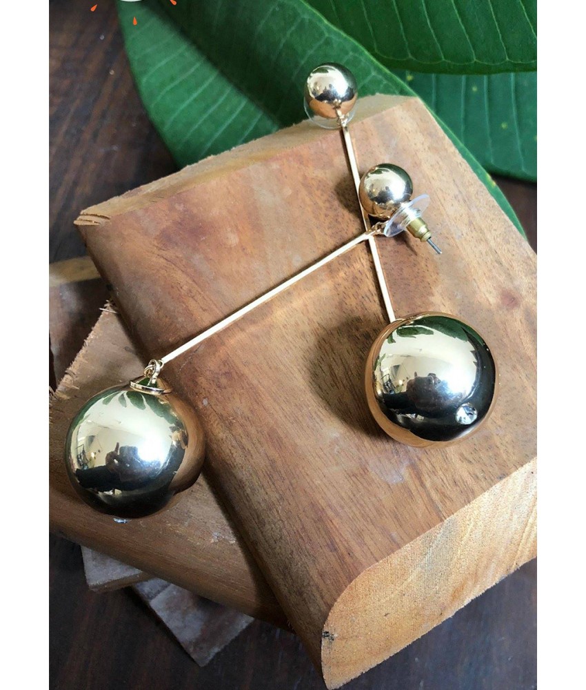 Gold Balls Earring