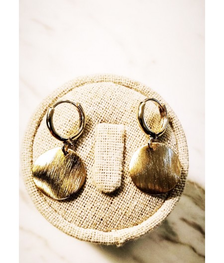 Gold Coin Hoop