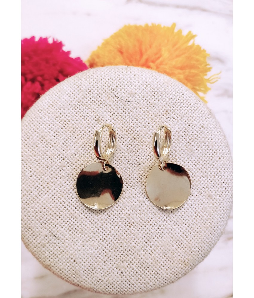 Gold Coin Hoop