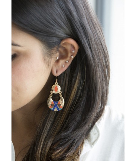 Gold Egyption Earrings
