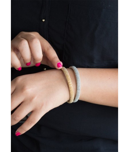 Gold Metal Rope Cuff
