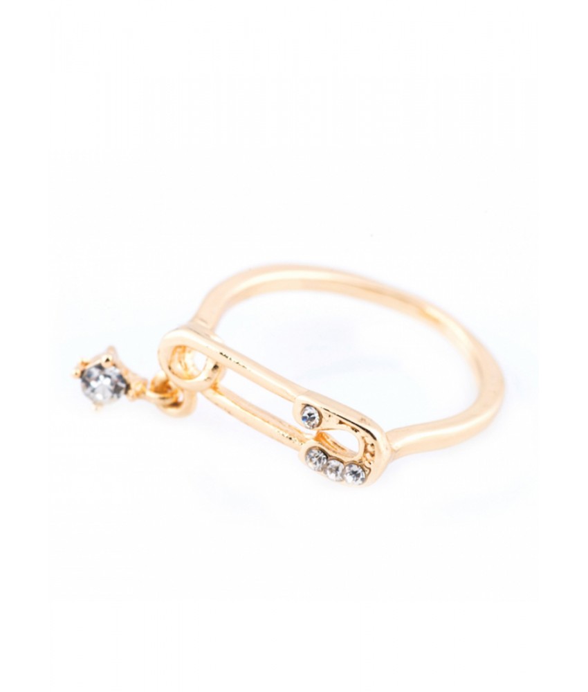 Gold Studded Pin Ring