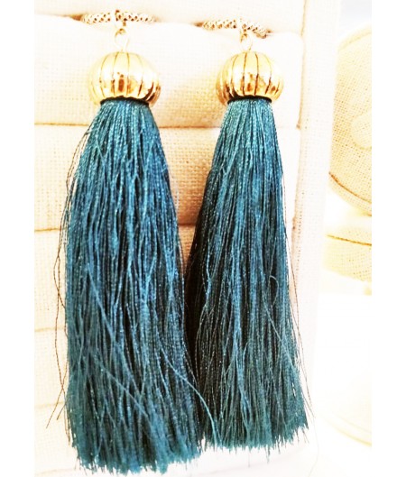 Green Hoop Long Tassel