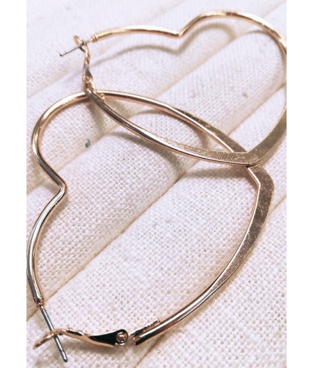 Heart Hoop Gold And Silver