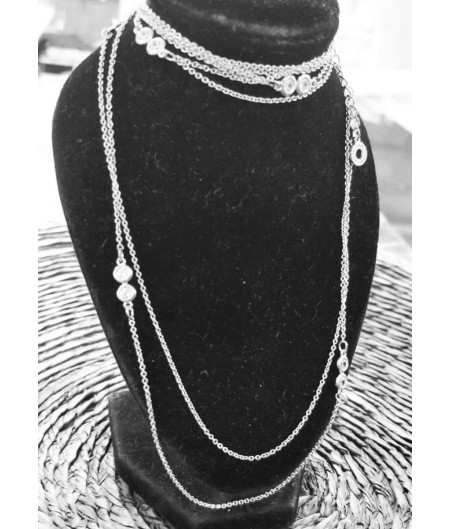 Layered Crystal Necklace