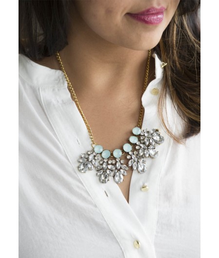 Pave Torquoise Collar
