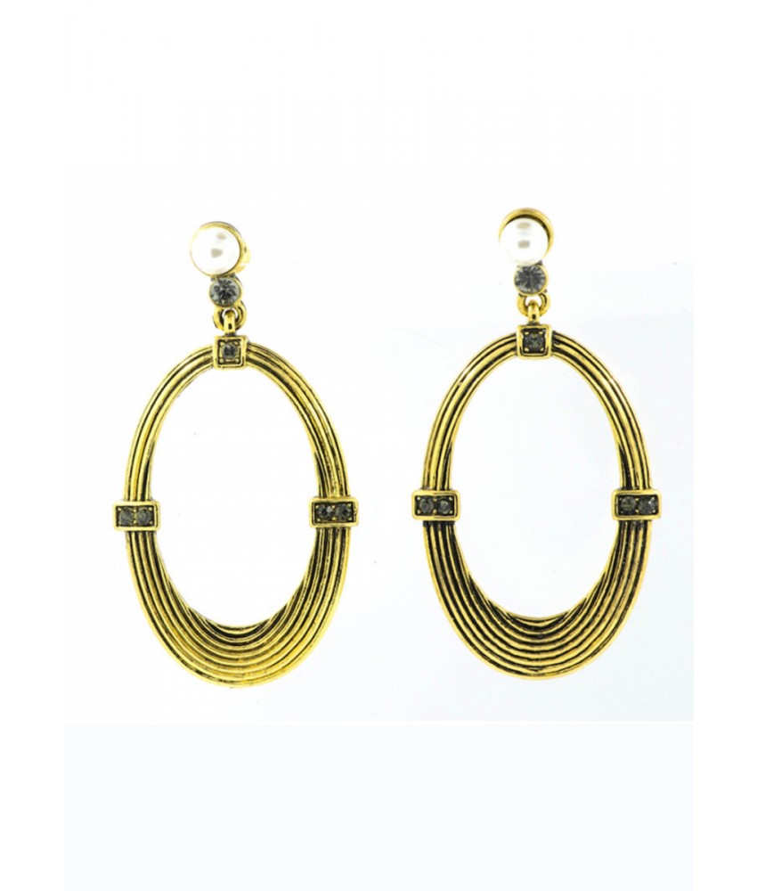 Pearl Gold Hoop