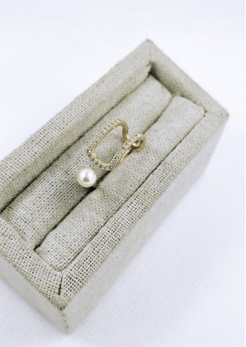 Pearl Stud Cuff Ring