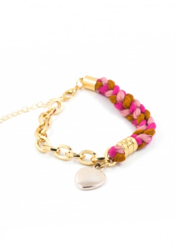 Pink And Brown Braided Fusion