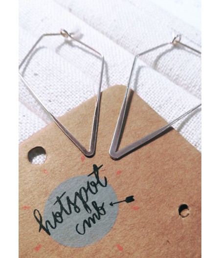 Pointy Thin Hoop