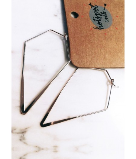 Pointy Thin Hoop