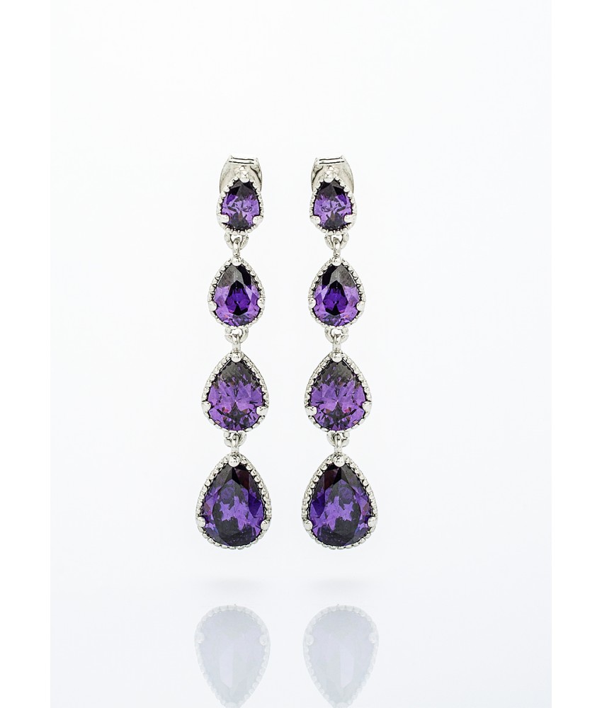 Purple Catepillar Teardrops