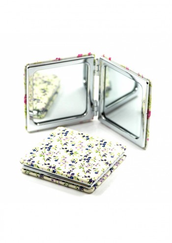Purple Florals Compact Mirror