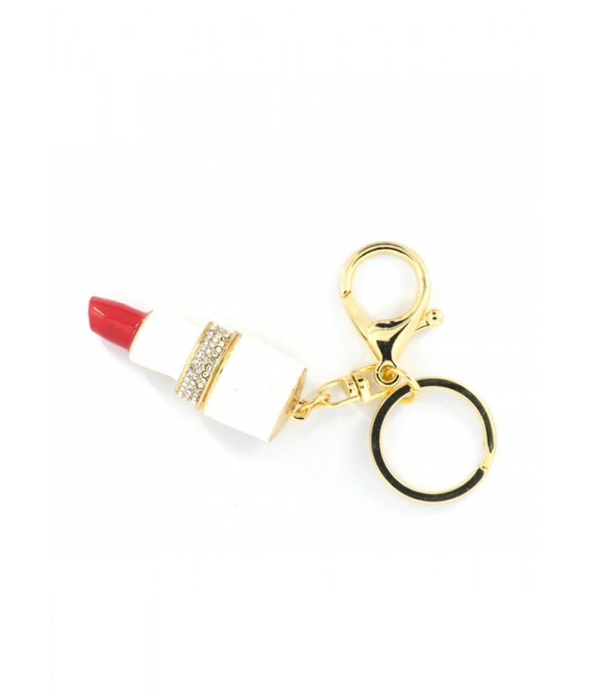 Red Lippy Bling Keychain