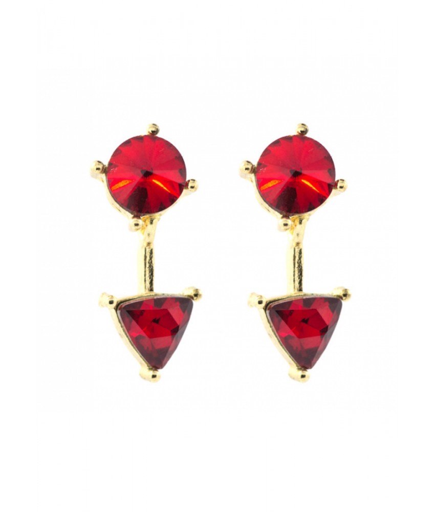 Red Starcut Earrings