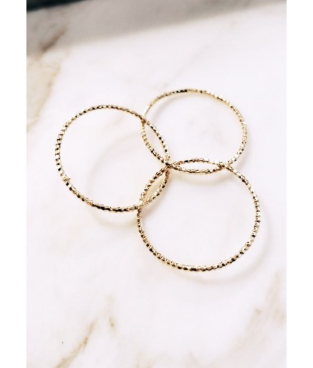Shimmery 4 Ply Gold Bands