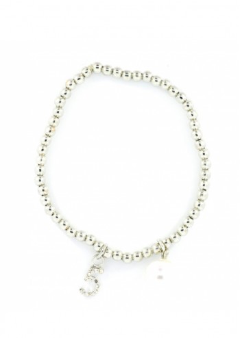 Silver Bobble Stretch Bracelet
