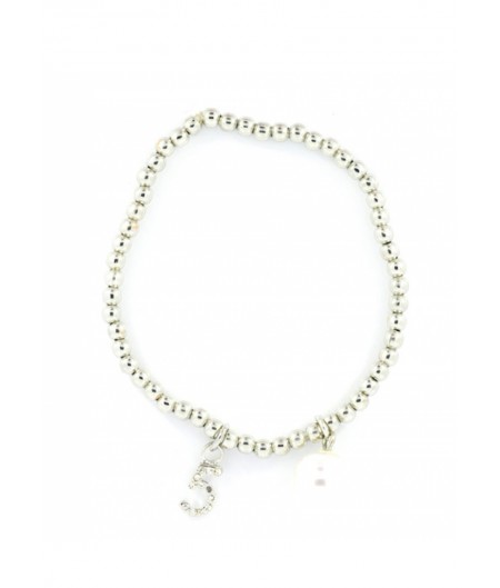Silver Bobble Stretch Bracelet