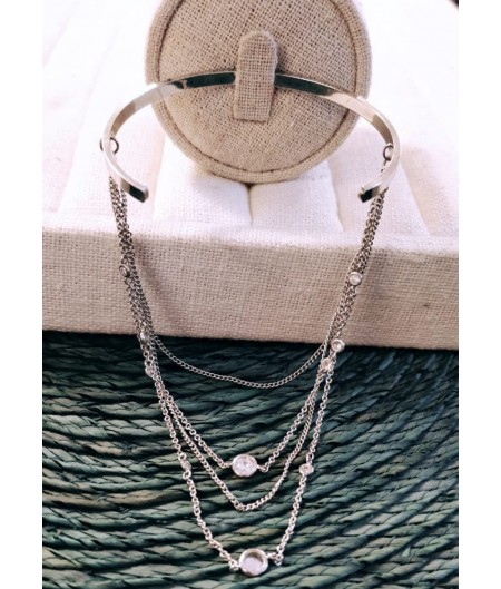 Silver Chain Bangle