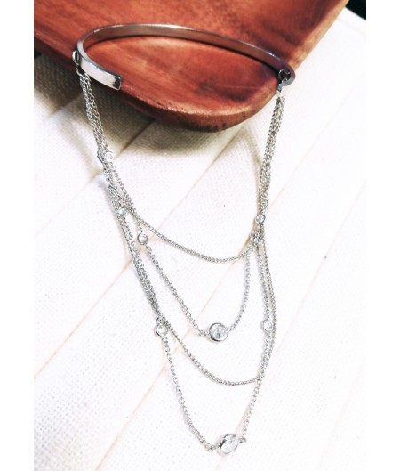 Silver Chain Bangle