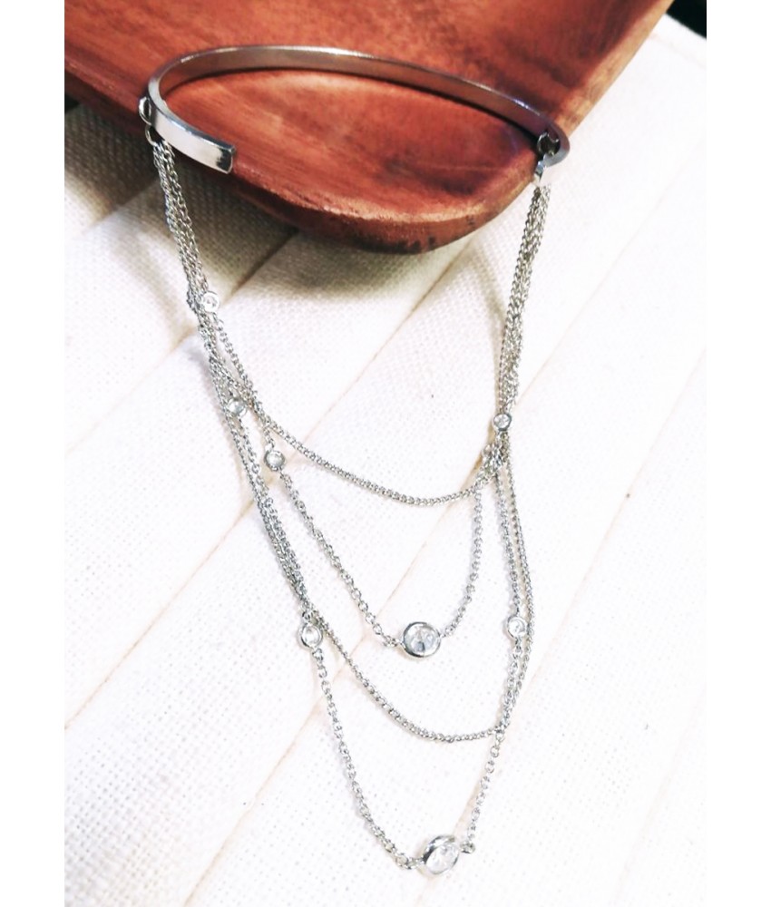 Silver Chain Bangle