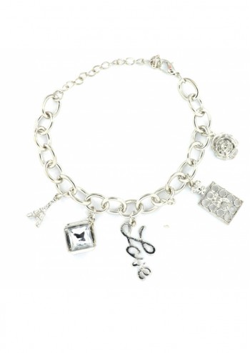 Silver Chanel Love Charm