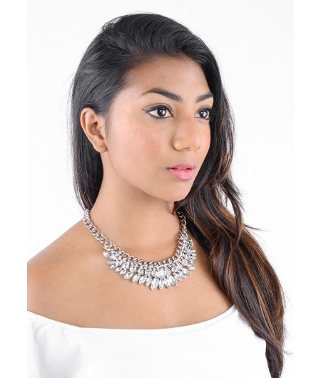 Silver Diamond Bib
