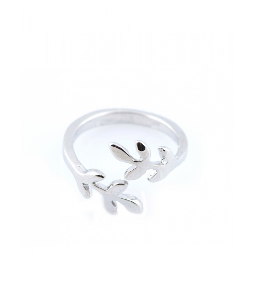Silver Laurel Ring