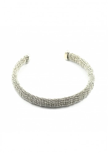 Silver Metal Rope Cuff