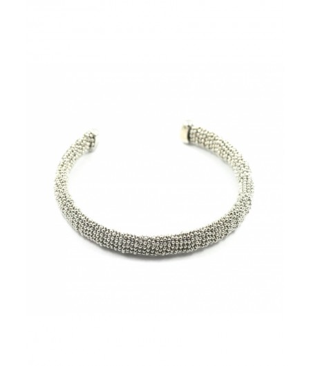 Silver Metal Rope Cuff
