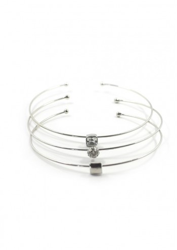 Silver Square Bangles