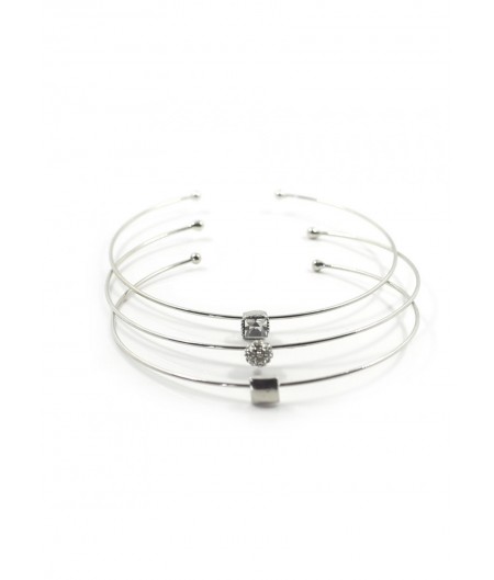 Silver Square Bangles