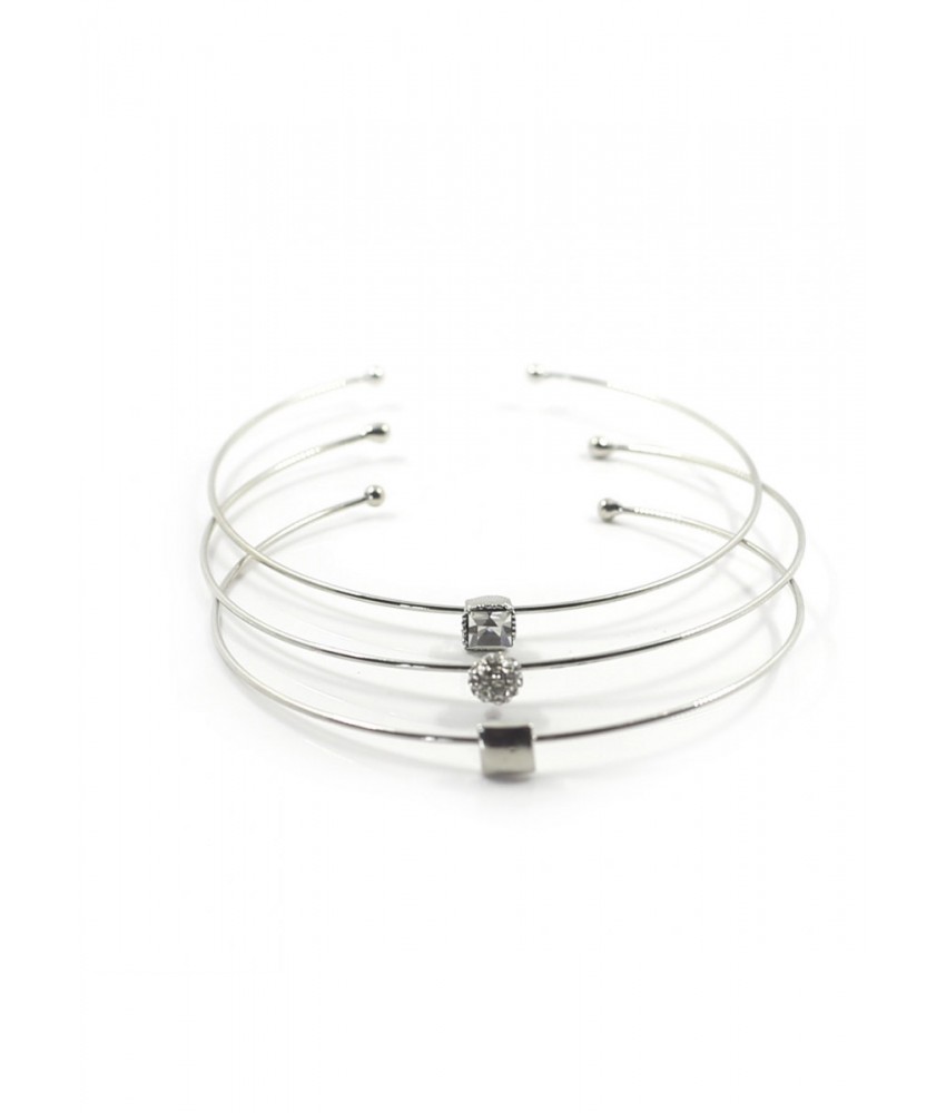 Silver Square Bangles