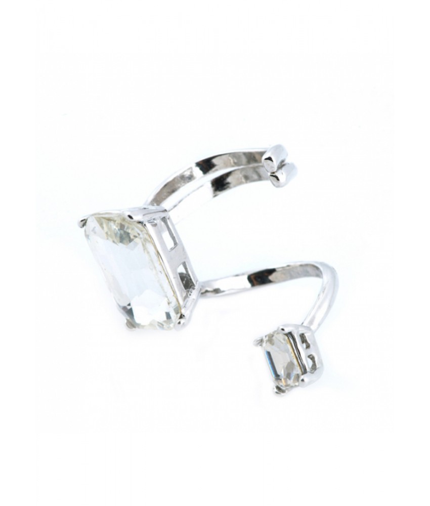 Silver Super Nova Diamond Ring