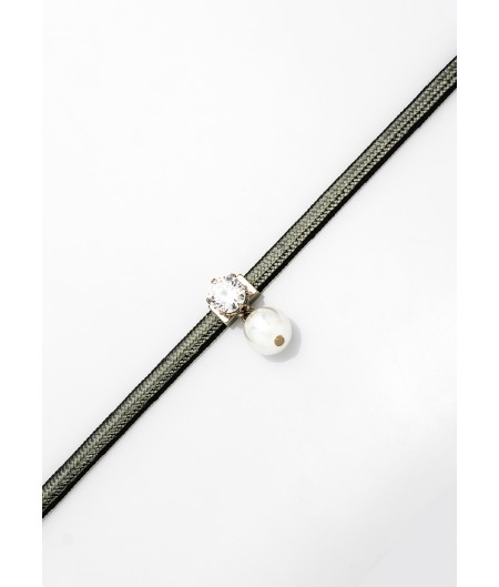 Solitaire Pearl Choker