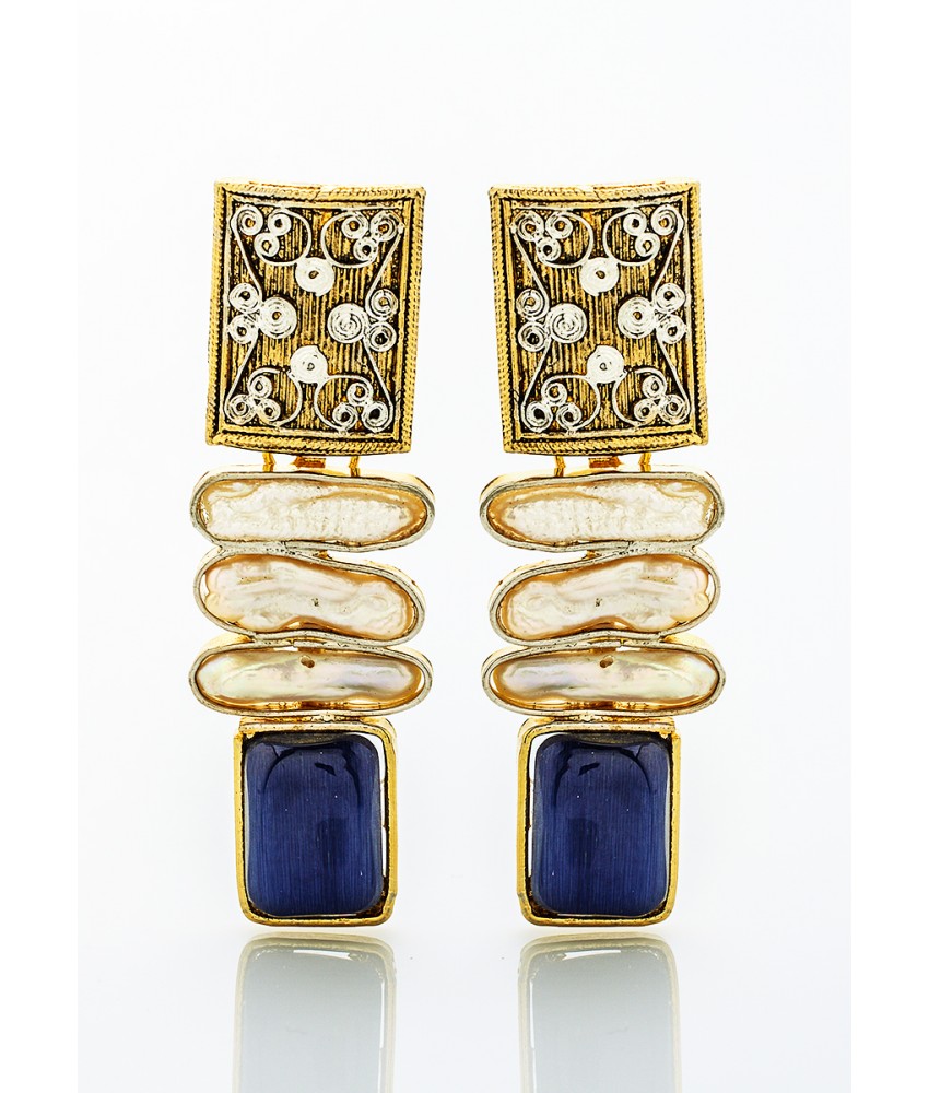 Turkish Square Navy Blue