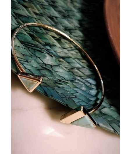 Turquoise Marble Bangle