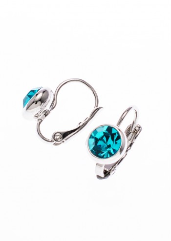 Turquoise Swarovski Hoop