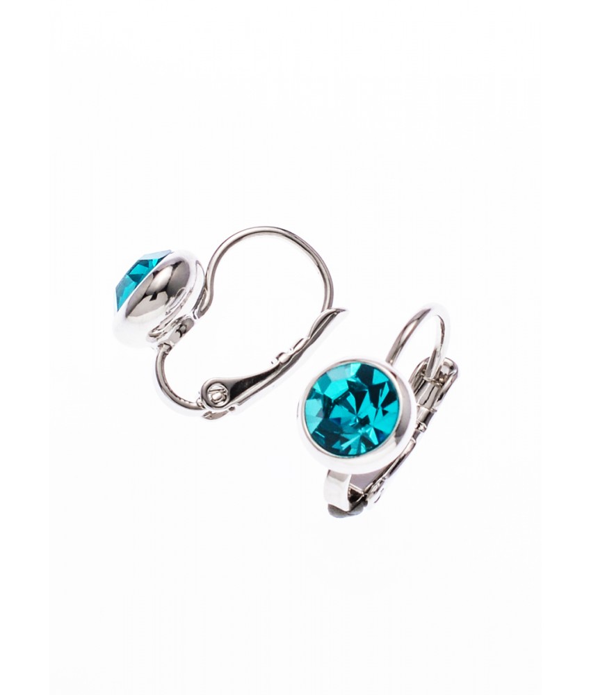 Turquoise Swarovski Hoop