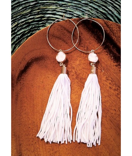 White Marble Tassel